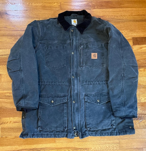 90s Carhartt Coat Brushed Poly Quilt Lined Canyon Jacket XL 90s Carhartt Coat Brushed Poly Quilt Lined Canyon Jacket XL