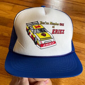80s/90s trucker hat nascar “You’re Number One at Eriez” vintage snapback hat baseball cap erie pa speedway Indy 500 Daytona Steelers pirates