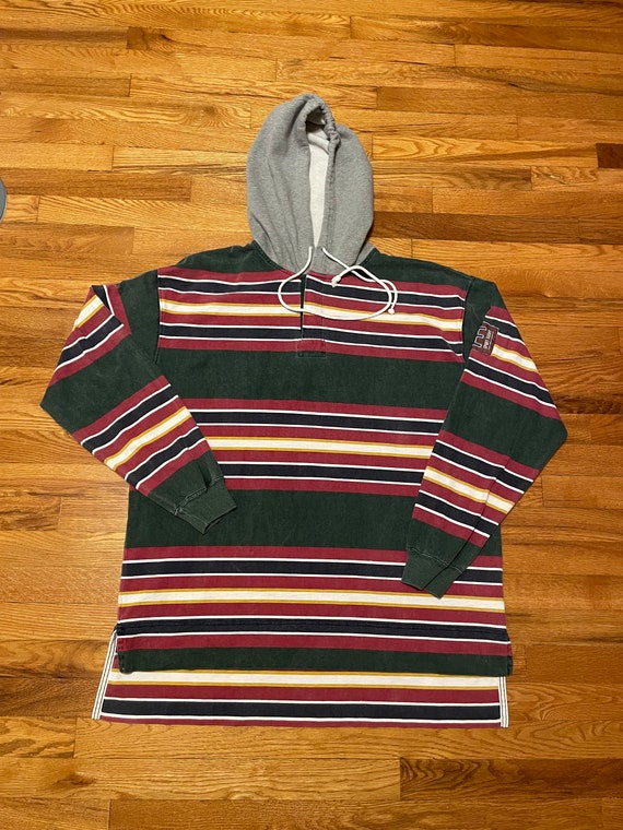 90s green and red striped American Eagle Outfitter