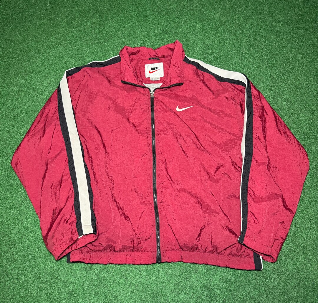 ジャケット・アウター NIKE track jacket 90s NIKE 90's Track Jacket Vintage Colorblock Windbreaker Men Size XL