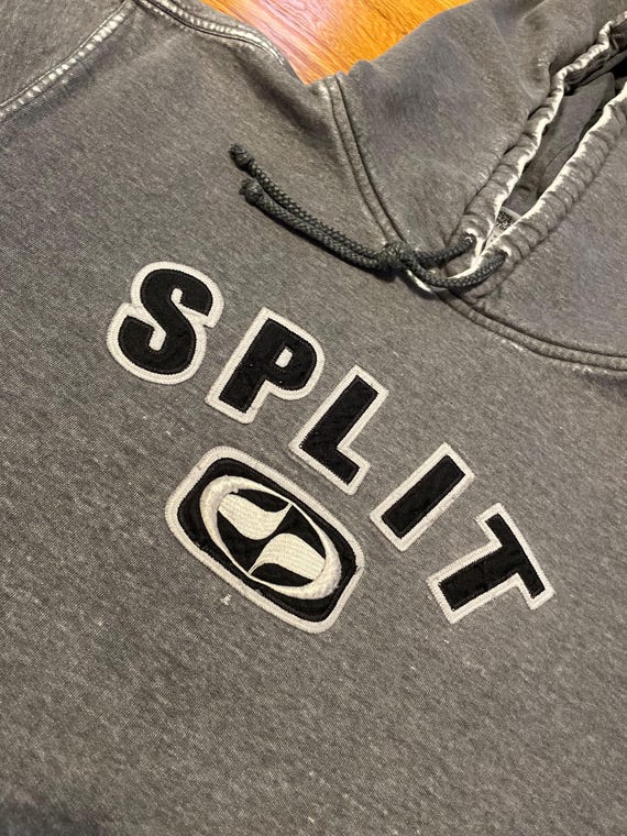 90s Y2K Split Skateboarding Brand Hoodie Sweatshirt Small Tony 