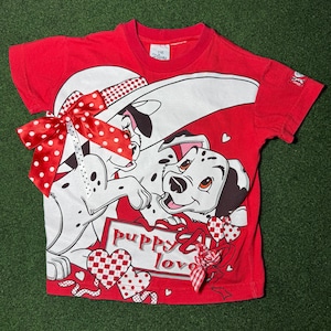 90s 101 Dalmatians Puppy Love Vintage T-shirt Rare Youth Small