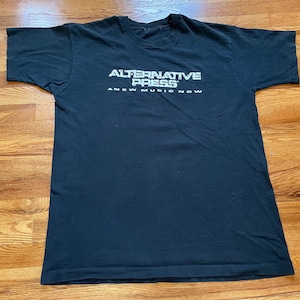 90s Alternative Press vintage t-shirt rare promo emo punk hardcore magazine music tour single stitch