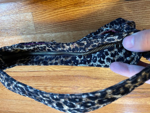 cute 90s retro leopard cheetah print handbag purs… - image 4