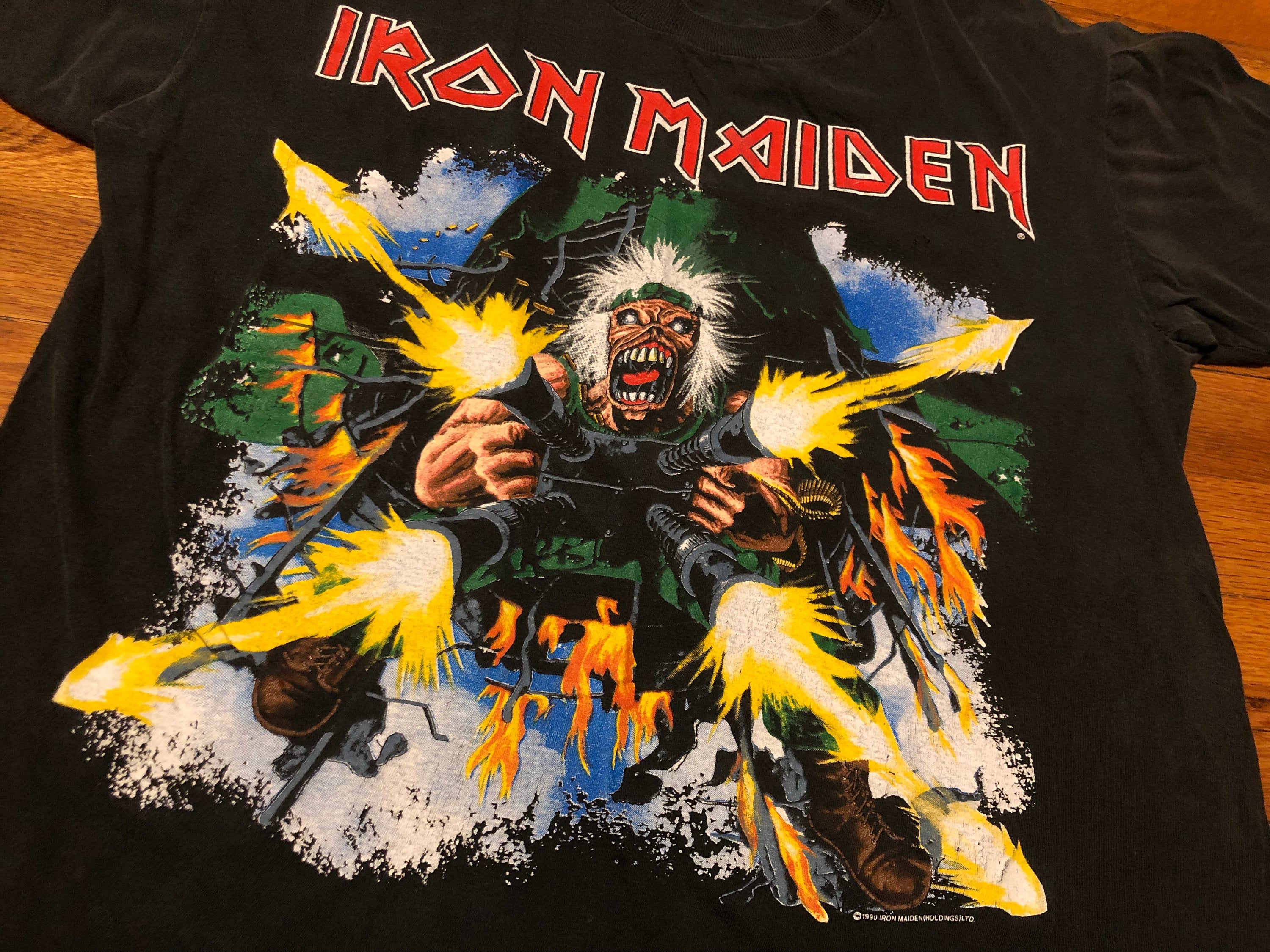 1990 Iron Maiden “shoot the Fucker” T-shirt, Vintage Tour Tee - Etsy