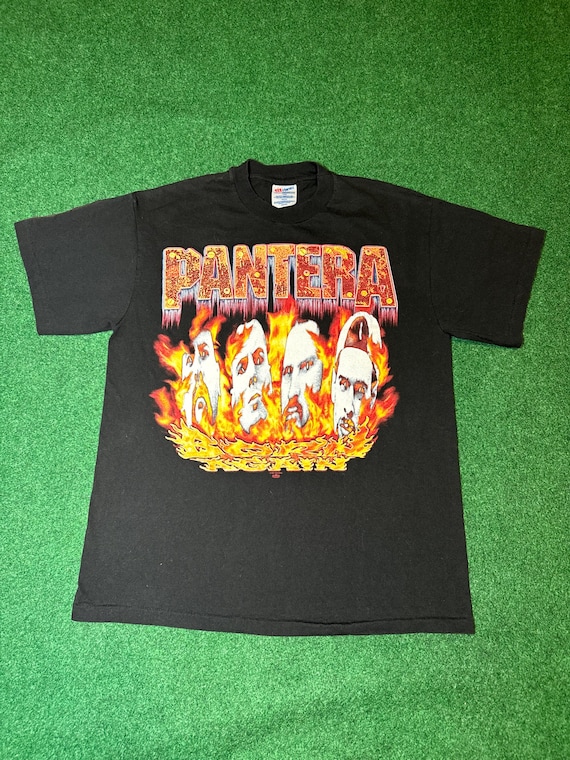 90s 1995 Pantera With Snake Eyes Vintage T-shirt Rare Graphic