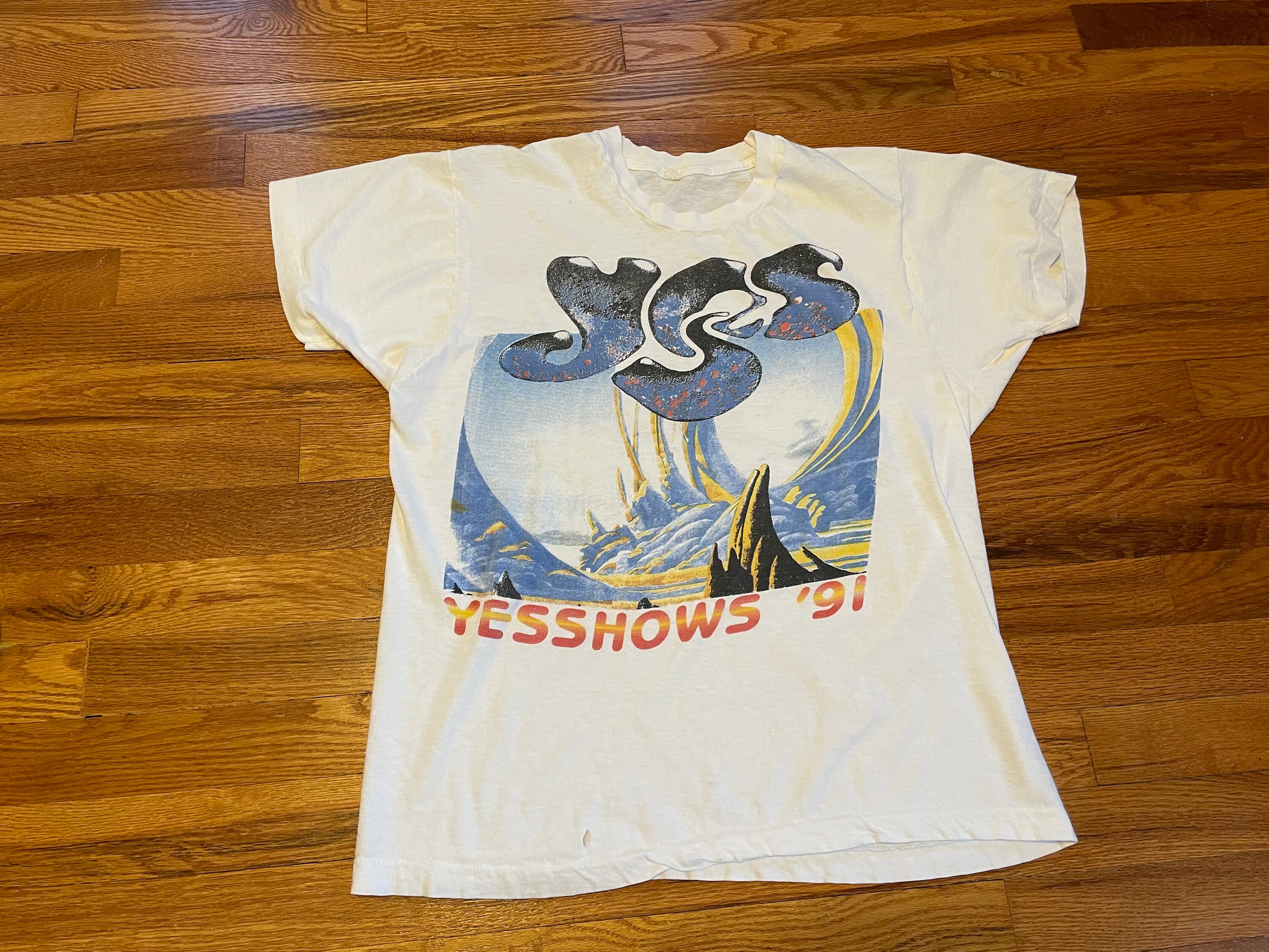 Yes 1991 Yesshows バンドt ヴィンテージ vintage 90's〜 Yes 1991 Yesshows ツアーTシャツ – 古着屋Top of the