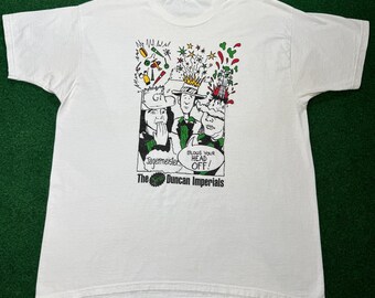90s The New Duncan Imperials Band Tee, weißes Punk Space Rock Shirt, XL