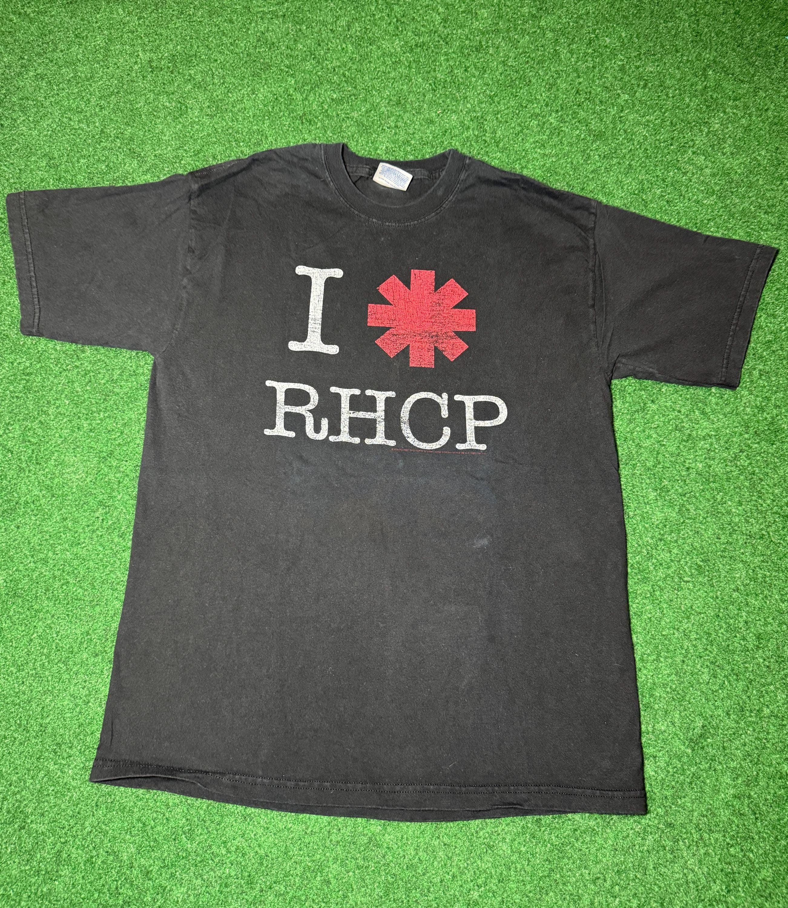 Early 00s Y2K Red Hot Chili Peppers Band Tee T-shirt Rare Vintage