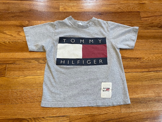 Latterlig Ellers Forebyggelse 90s Tommy Hilfiger Huge Flag Logo T-shirt Rare Box Hip Hop - Etsy