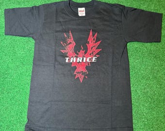 Y2K Thrice vintage t-shirt rare emo screamo punk youth medium Underoath Sub City