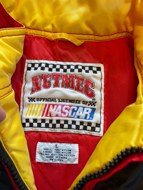 90s Ernie Irvan NASCAR zip up jacket coat old sch… - image 6