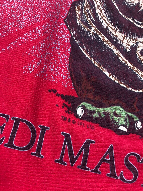 INSANE 80s Jedi Master Yoda vintage t-shirt Star … - image 3