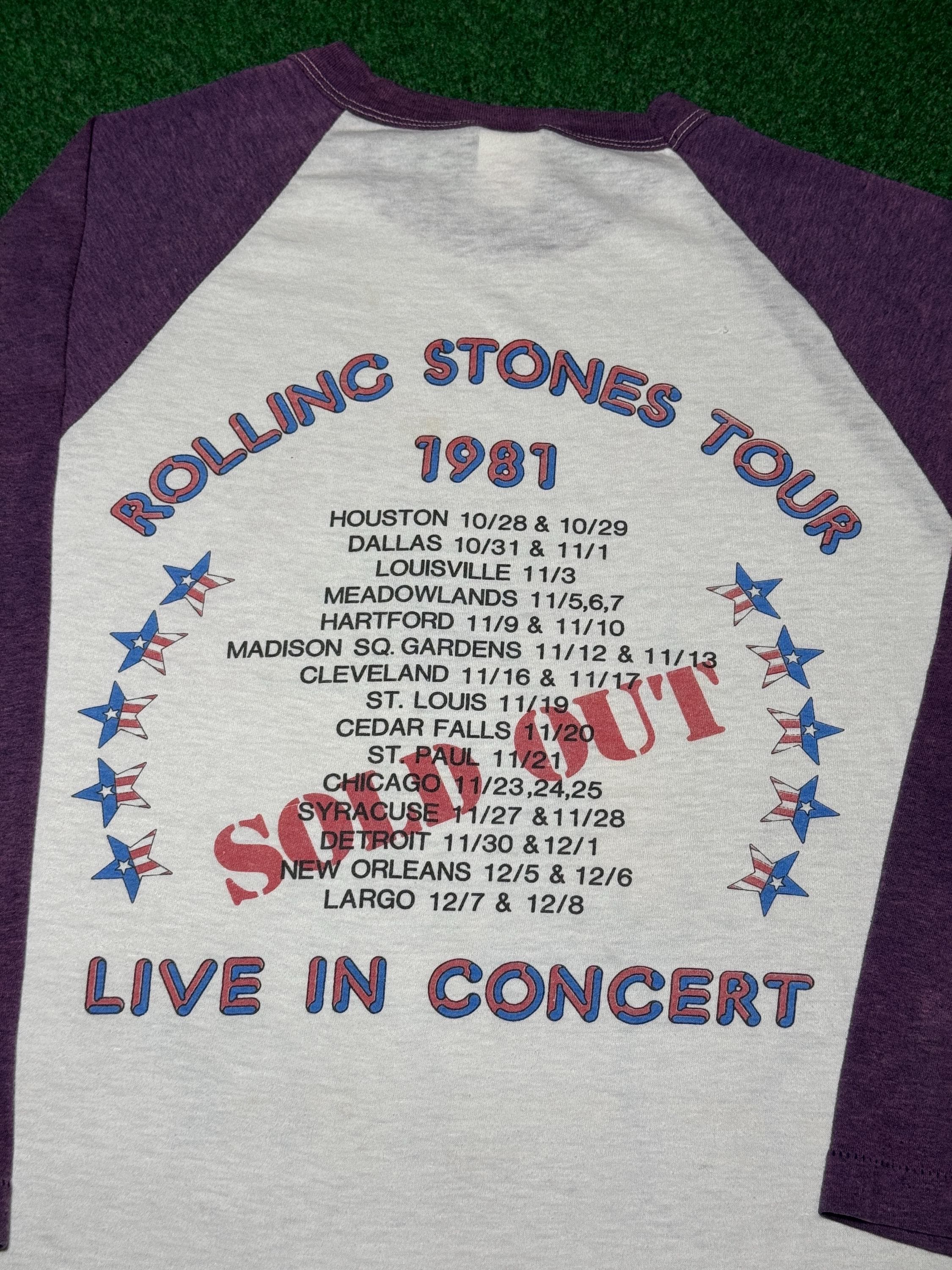 1981 80年代 ローリングストーンズ ツアー ラグランTシャツ レア 