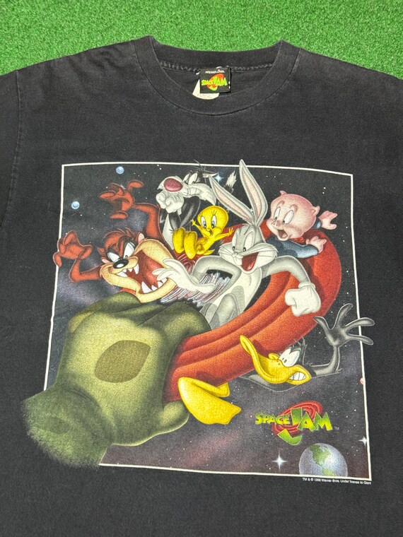 Vintage 90s Space Jam T-shirt, Movie Promo, Michael Jordan Looney