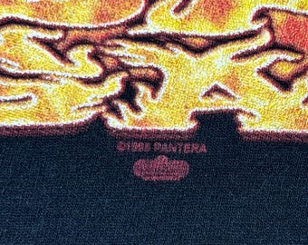 90s 1995 Pantera With Snake Eyes Vintage T-shirt Rare Graphic