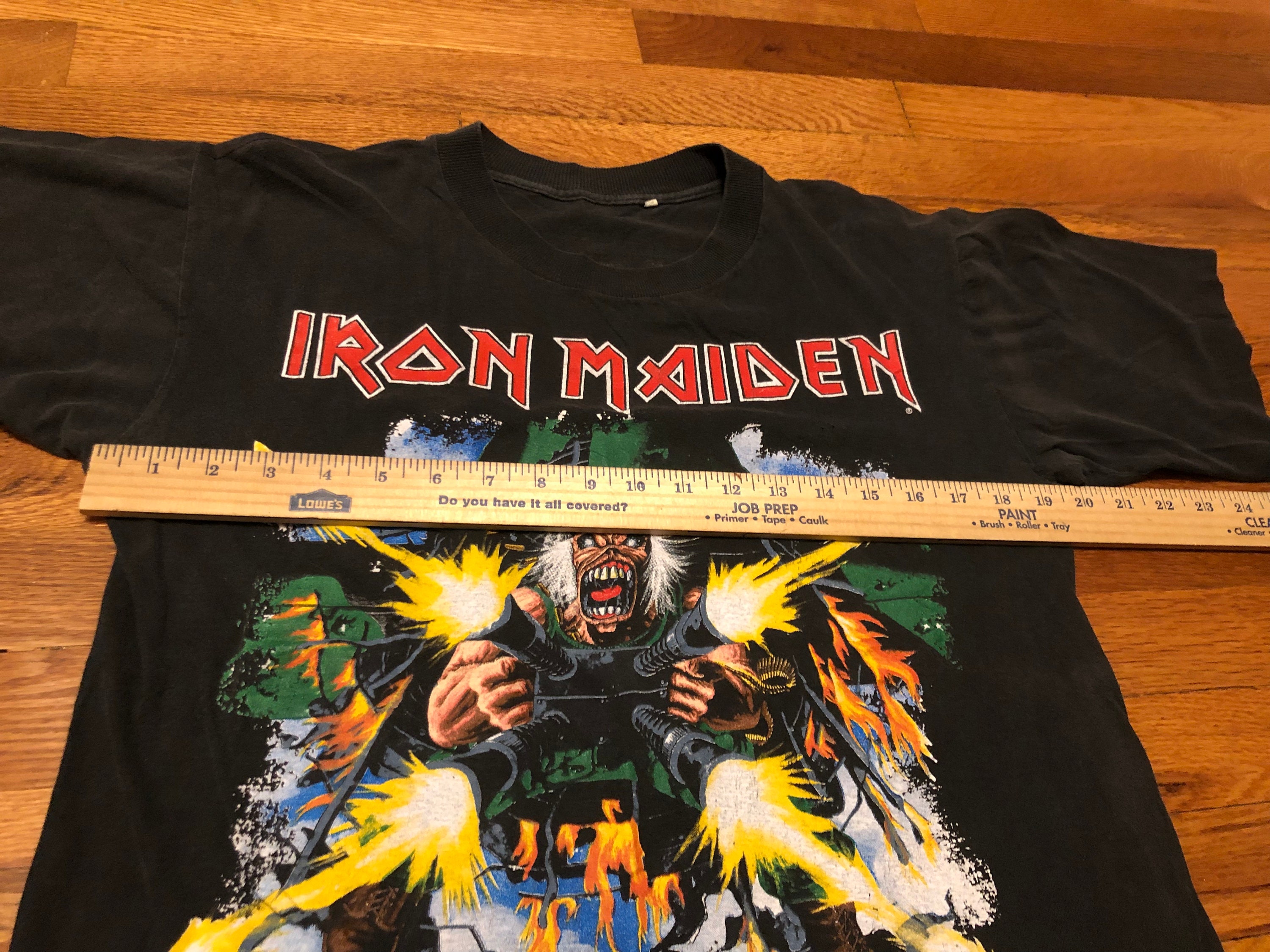 1990 Iron Maiden “shoot the Fucker” T-shirt, Vintage Tour Tee - Etsy
