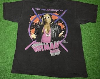 90s WWF Bret Hart T-shirt rare vintage XL wrestling original wwe Undertaker