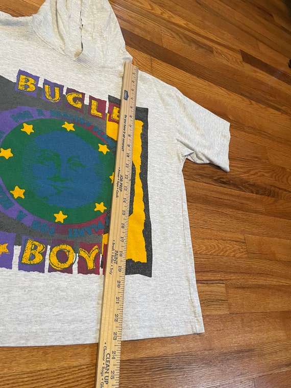 90s Bugle Boy Brand Vintage Hooded T-shirt Rare Awesome