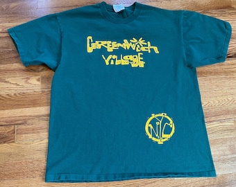 90s Greenwich Village NYC vintage t-shirt hipster New York City 80s graffiti hip hop rap tee notorious big l artsy punk throwback grunge Htf