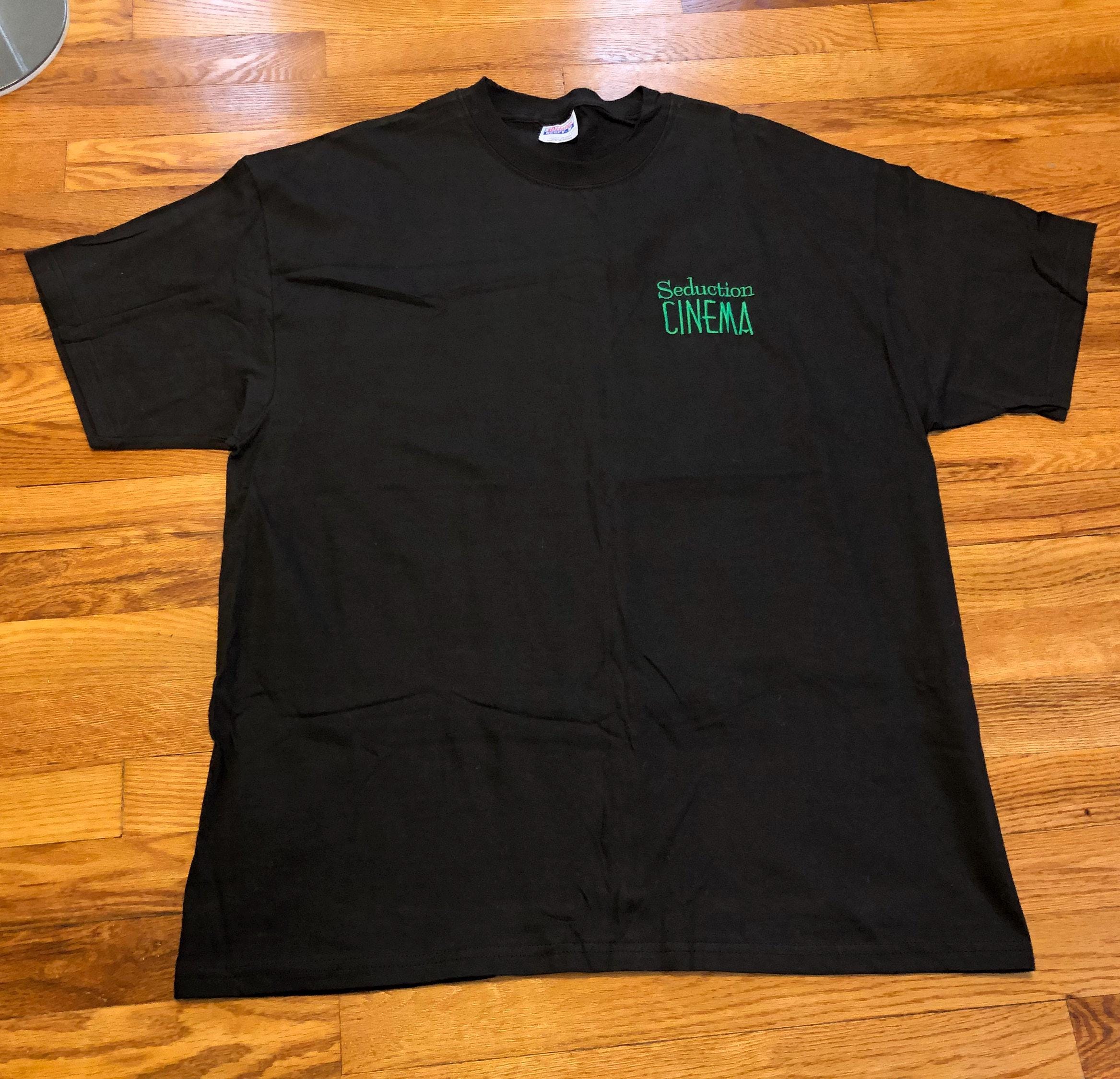 90s Seduction Cinema Embroidered T-shirt, XL - Etsy