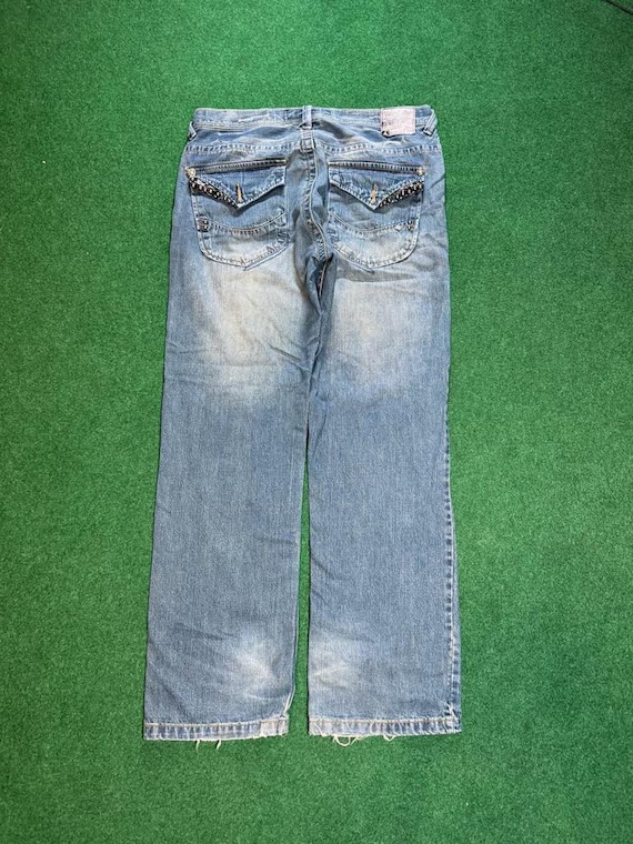 Y2K Baggy Enyce Jeans Pants Ghetto Bedazzled Sean Combs P Diddy