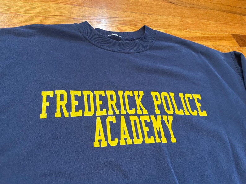 90s Frederick Police Academy Vintage Crewneck Sweatshirt Maryland XL