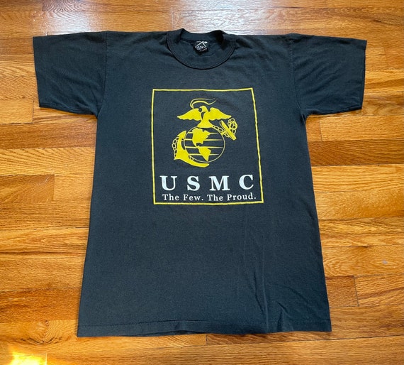 90s USMC vintage t-shirt rare paper thin soft Uni… - image 1
