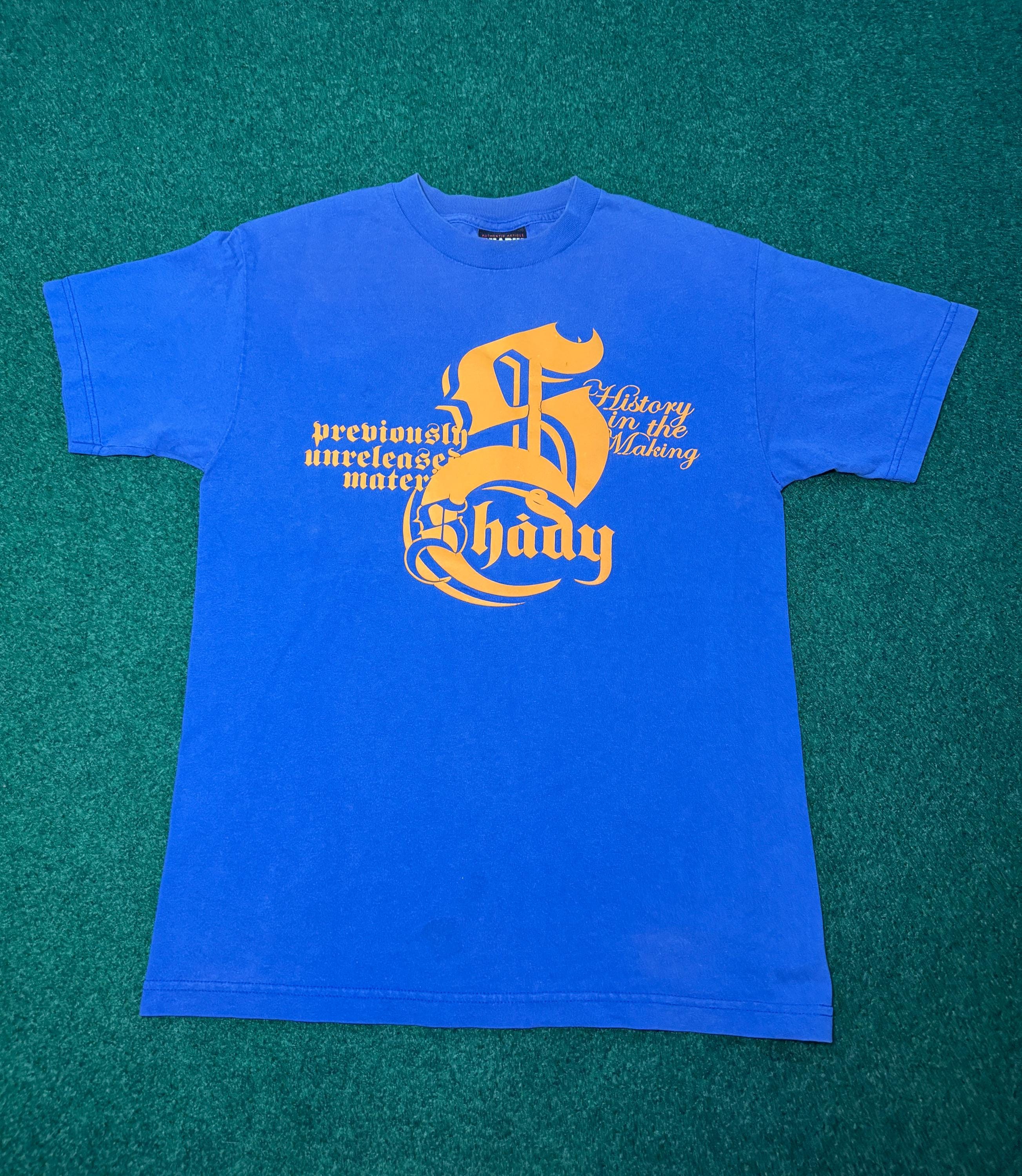 Shady Limited 水色ゲームシャツ Vintage Eminem Shady Limited Jersey