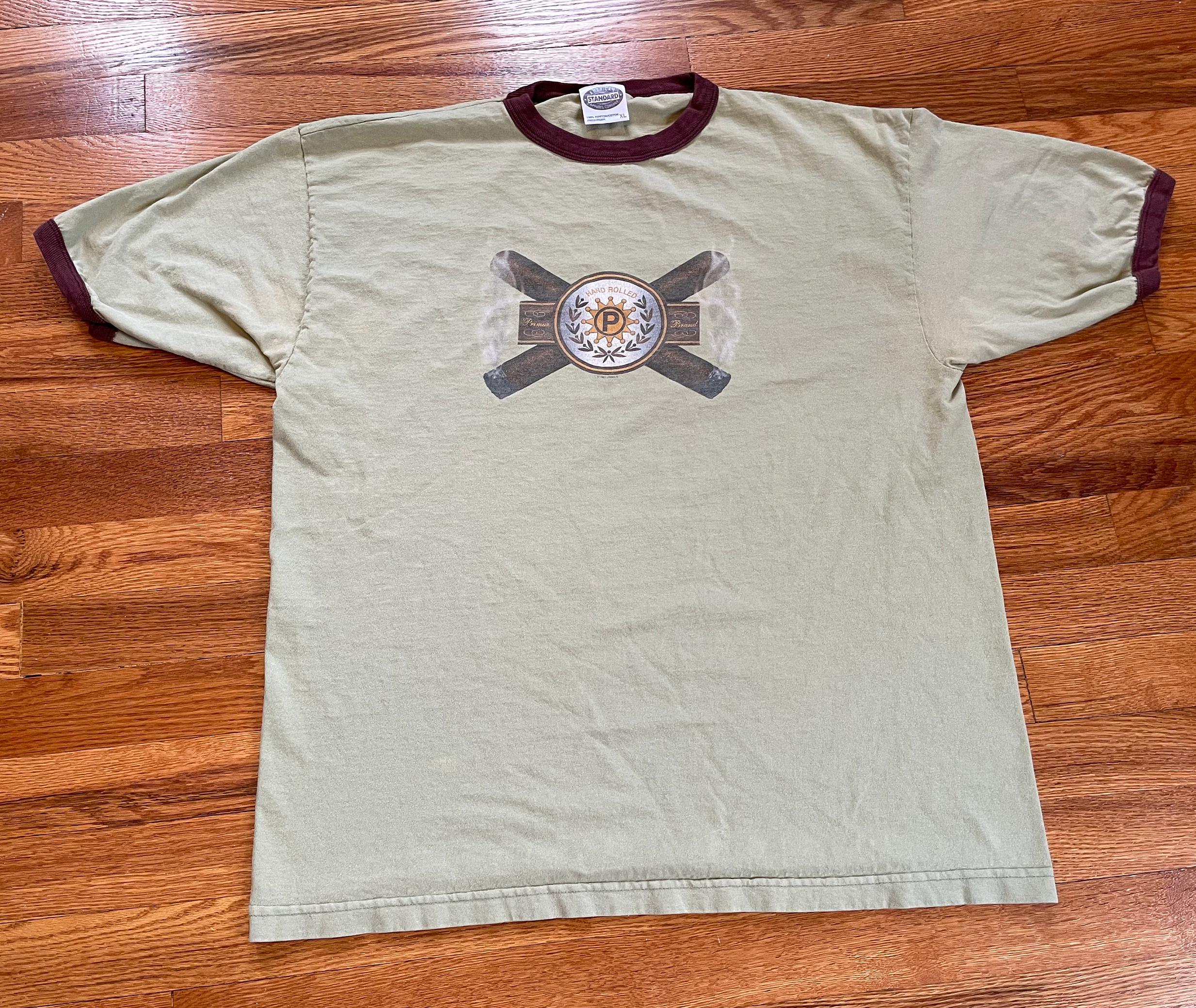 1997 Primus Hand Rolled Vintage Ringer T-shirt Old School Band Tee 