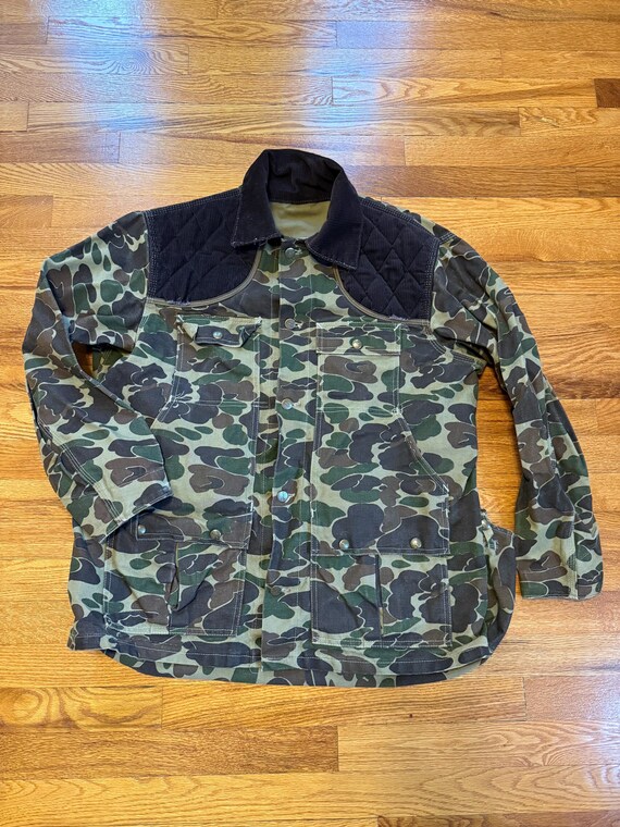 80s Carhartt Camo Hunting Coat Jacket Duck CU253 Rare Vintage