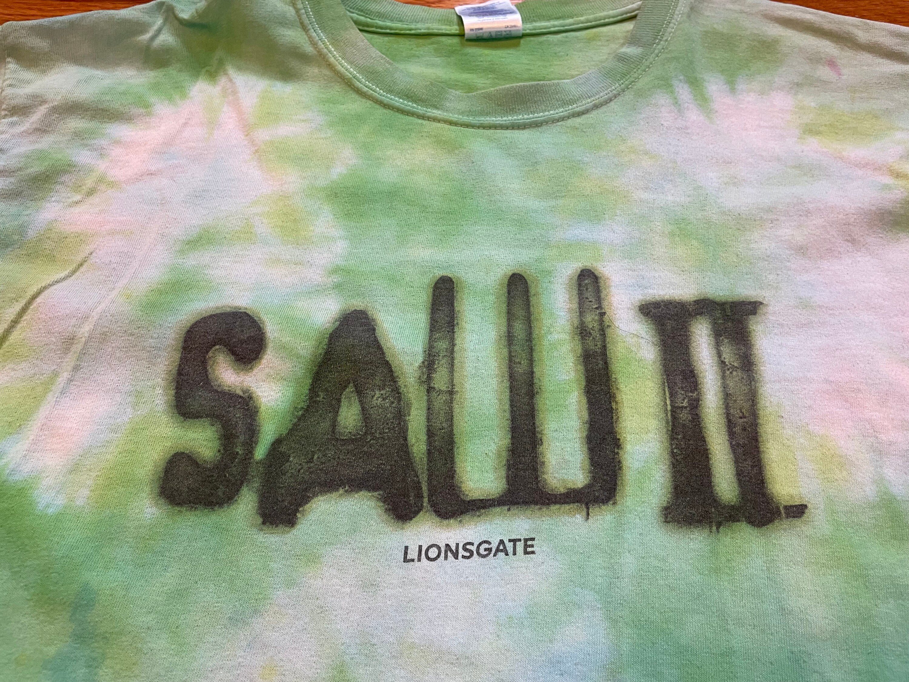 Crazy 00s Saw II Vintage Movie Promo T-shirt Rare Tie Dye - Etsy