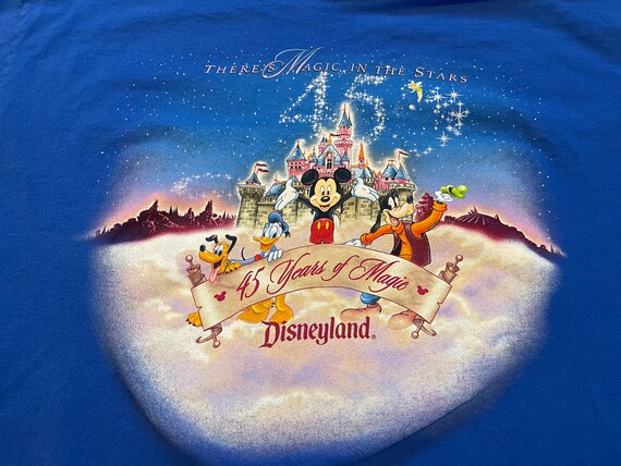 90s Disneyland vintage t-shirt rare 2001 XL blue … - image 2