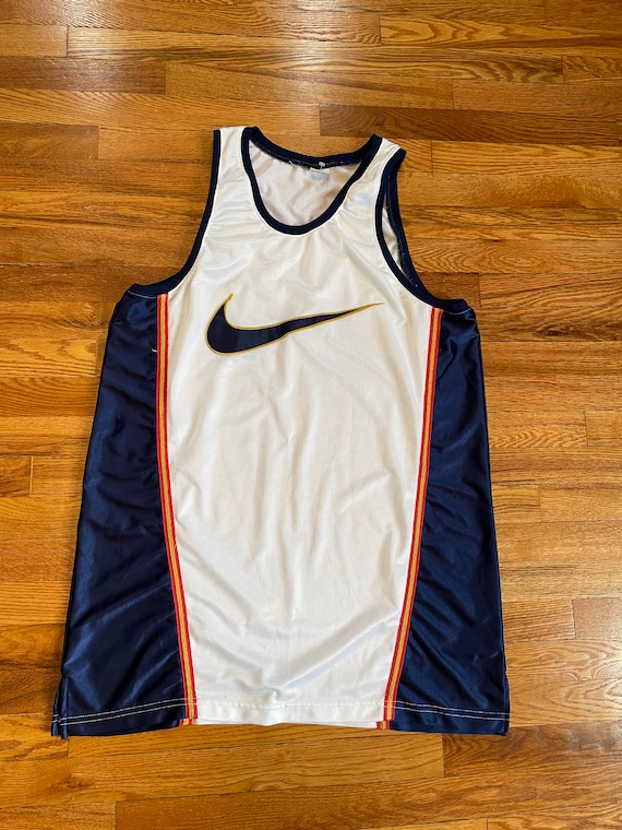 después del colegio rasguño comedia Años 90 Nike enorme logotipo camiseta de baloncesto camisa - Etsy España