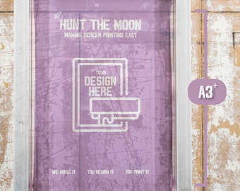 Custom Aluminium Screen Printing Frame - A3+ (19" x 24") - Hunt The Moon
