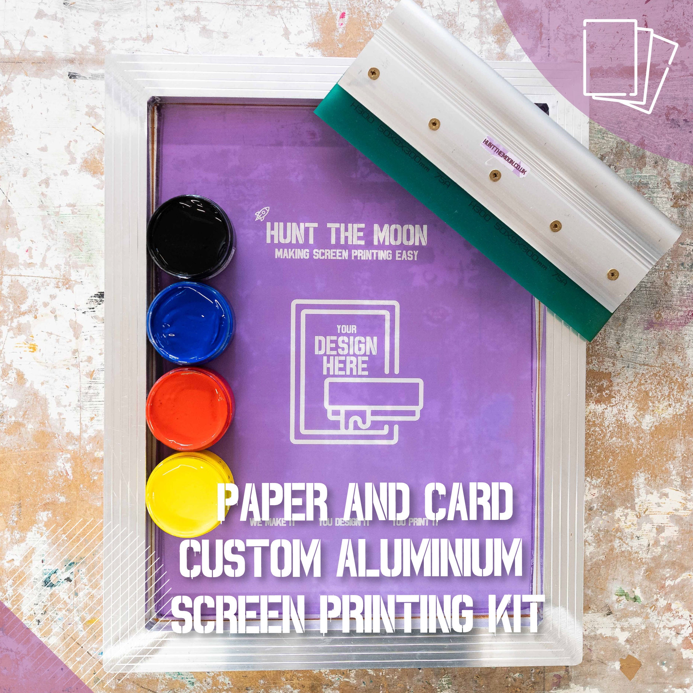How to screen print on paper & card
