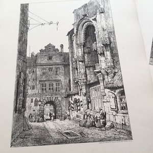 Antique architect Drawings by Samuel Prout