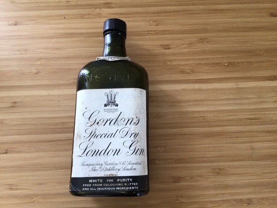 Rare Antique Gordon's Gin Bottle - Etsy
