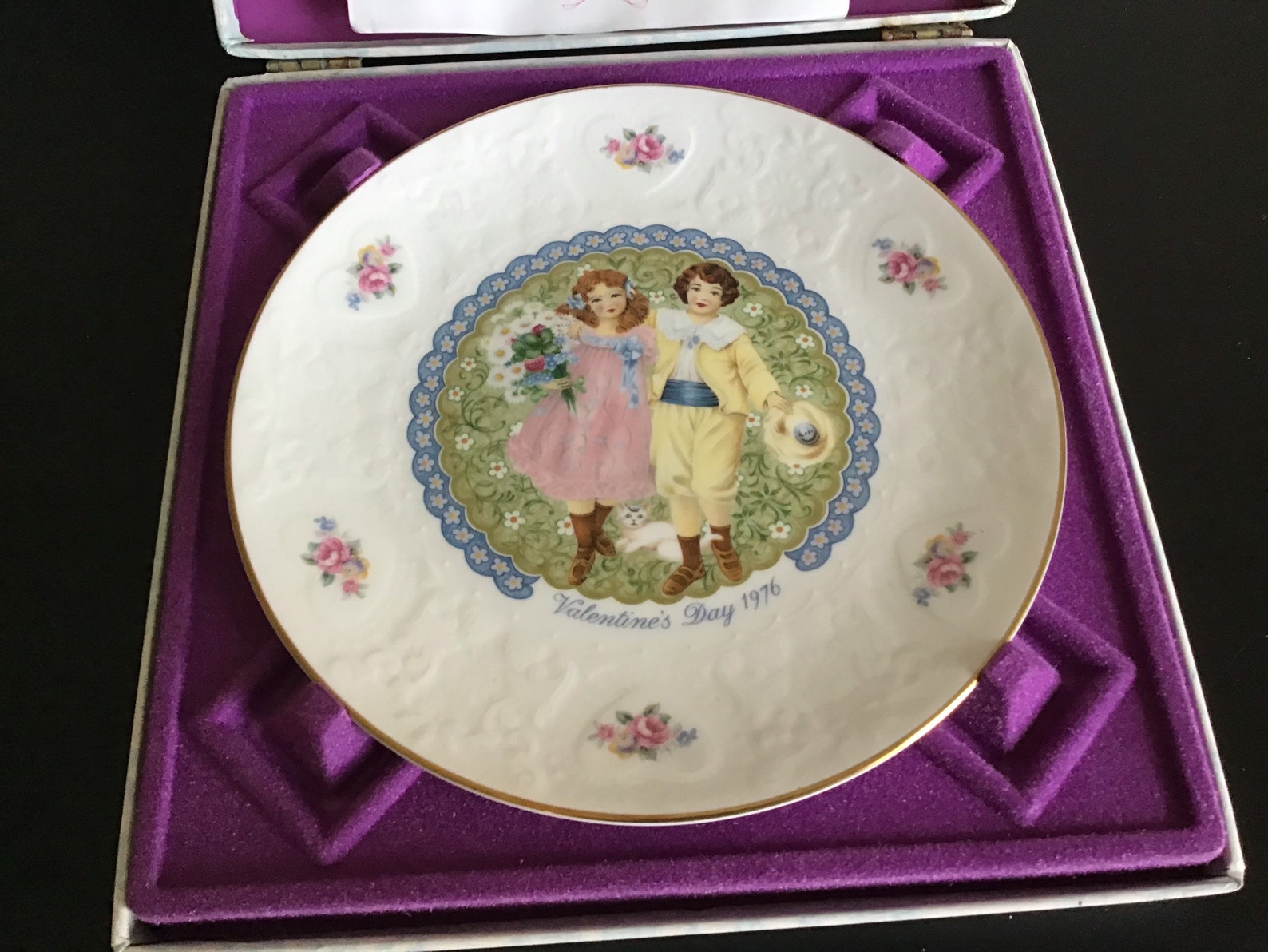 Vintage royal doulton Valentines Day plate 1976 Etsy