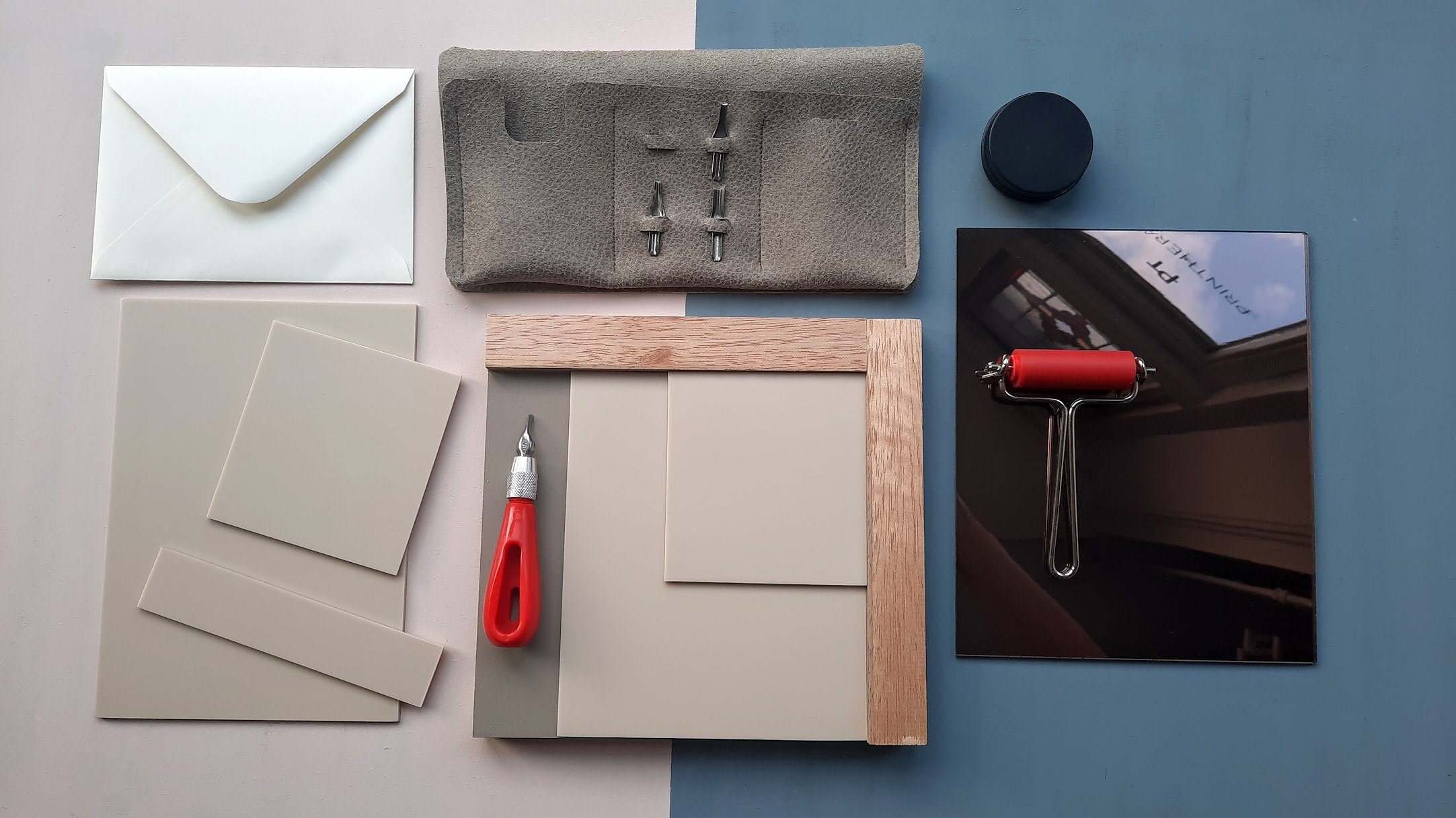 Linocut Kit for Printing at Home Printfulness Lino Print Kit Etsy