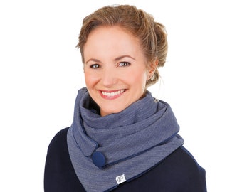 triangle scarf  classic marine