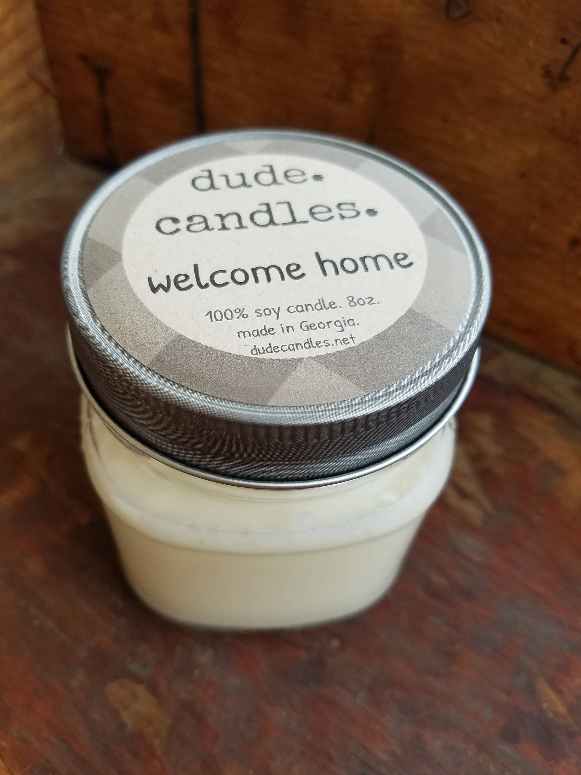 home candle. 8oz soy candle.