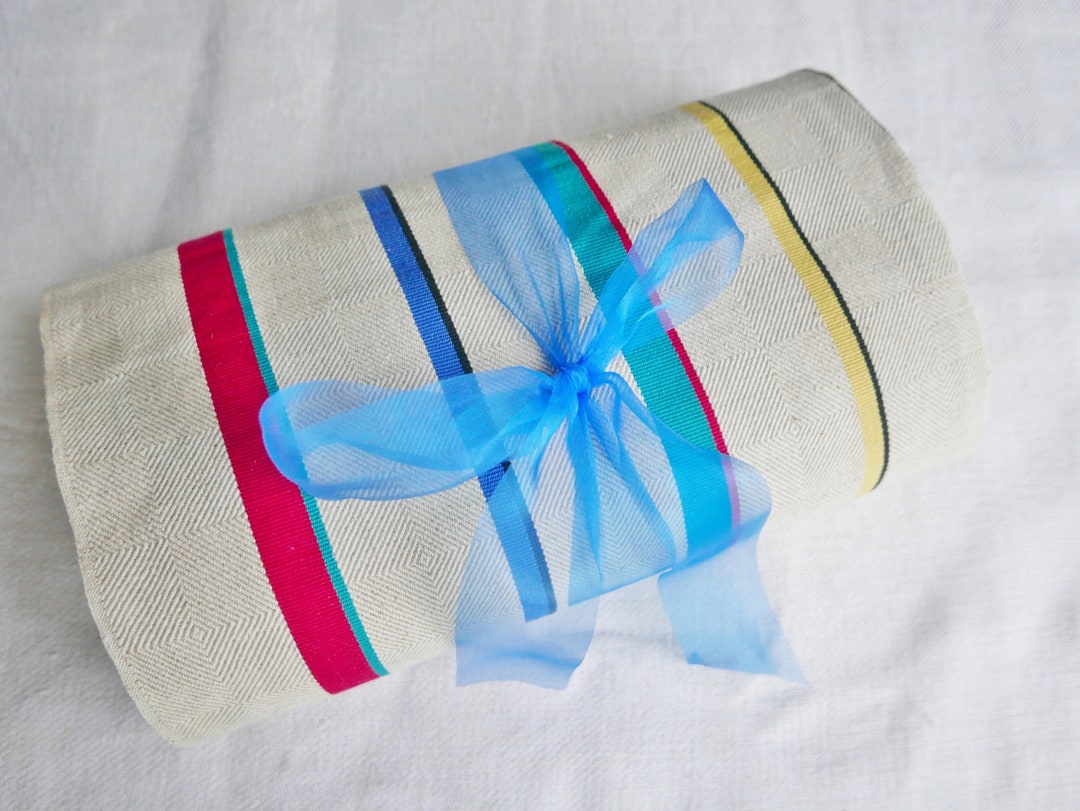 Long Length Unused Vintage Basque Striped Fabric French Roll - Etsy