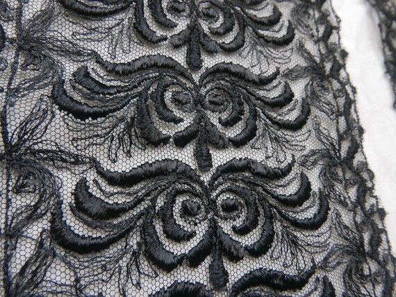 vintage black lace trim