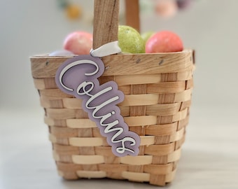 Personalized Easter Basket Tag | Wooden Easter Tag | Easter Basket Bag Tag | Easter Tag For Basket | Basket Tag For Easter | Gift Tag