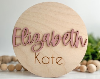 Baby Name Announcement Sign | Baby Name Sign For Hospital | Baby Name Reveal | Personalized Baby Name Sign | Sign For Crib | Baby Name Sign