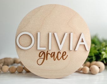 Baby Name Announcement Sign | Baby Name Sign For Hospital | Baby Name Reveal | Personalized Baby Name Sign | Sign For Crib | Baby Name Sign