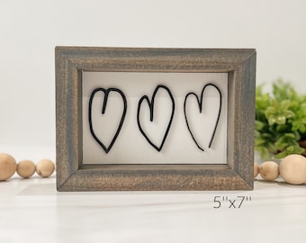 3D Hand-Drawn Heart Sign | Custom Hand-Drawn Sign | Custom Sign | Your Drawing On A Sign | Gift For Loved One | Personalized Gift