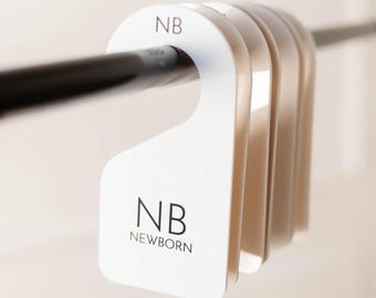 Acrylic Baby Closet Dividers | Nursery Organization | Baby Shower Gift