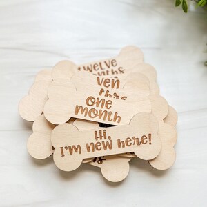 Monthly Milestone Marker For Dogs | Laser Engraved | New Puppy | Monthly Milestone For Puppy | New Dog Owner | New Dog Gift image 2